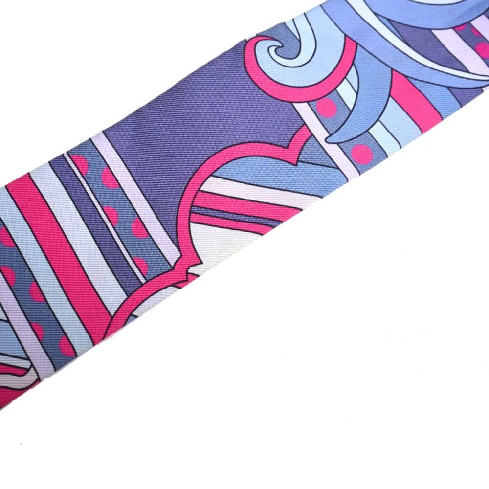 Hermès Faubourg Rainbow Twill Scarf in Multicolor Silk - Picture 10 of 11